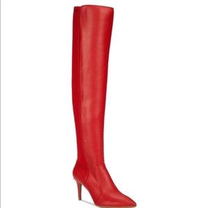 Over the Knee Red Sexy Fashion Boots